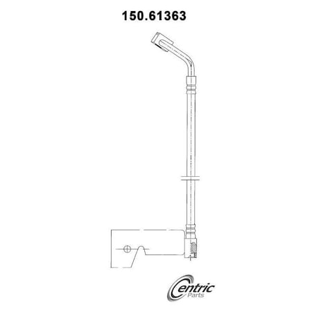 Centric Parts Brake Hose, 150.61363 150.61363